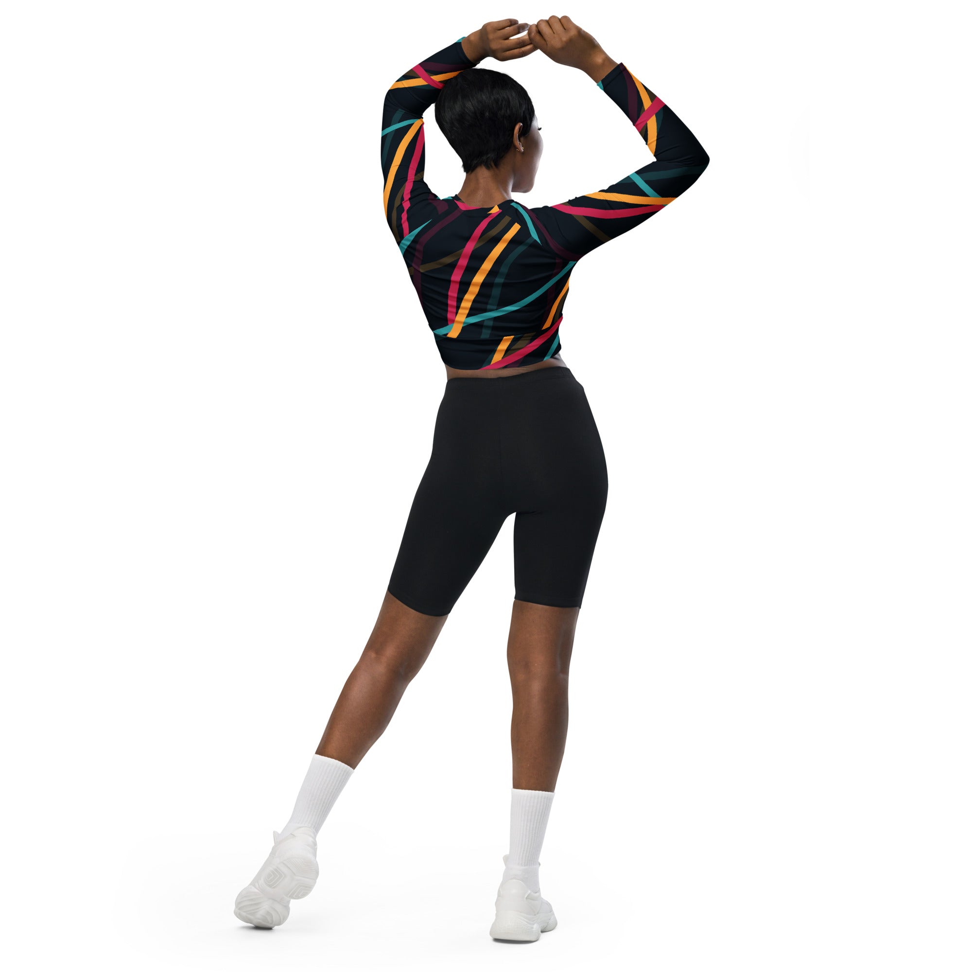 SHE REBEL - City Lights Recycled Crop Top UPF 50+